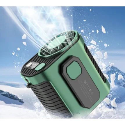 10000PRM Portable Waist Clip Fan Up to 20Hrs Mini Personal Rechargeable Belt Fan Clip on Waist Portable Cooling for Golf Camping Outdoor Jobsite