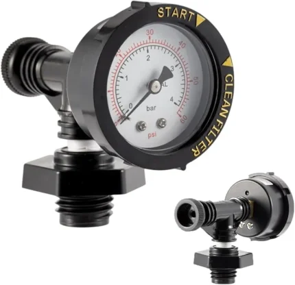 Replacement 24850-0105 Air Relief Valve & Pressure Gauge Assembly for Sta-Rite System 3 Pool & Spa Cartridge Filters - Durable Brass Valve & Dial Gauge for SM, SD, SS Series Models - Easy to Install