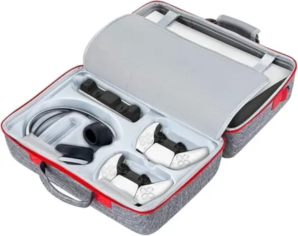 Yuhtech Travel Case for PS5 Console, Storage Bag for PS5 Controller, PS5 Console, Gaming Headset, and Gaming Accessories