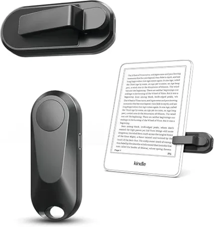 Remote Control Page Turner for Kindle Paperwhite Oasis Kobo eReaders, Camera Camcorder Remote Controls, Page Turner Clicker for ipad Tablets Reading Novels (Black)