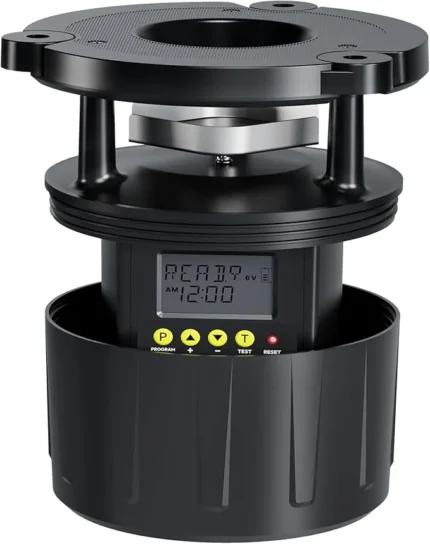 Deer Feeder Kit, Easy to Use Feeder Motor & Timer Kit, Small-Size Game Feeder Kit for DIY Feeding, Sturdy Hunting Feeder Kit with Spinner/Digital Timer/Adjustable Arms/Batteries Slot/Solar Panel Port