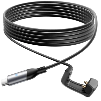 ToKismet Charging Cable Compatible with RayBan Meta Smart Glasses – 1.5M (4.9FT), Connects to Official Charging Case for Seamless Use While Wearing, Works with Wayfarer, Skyler, and Headliner