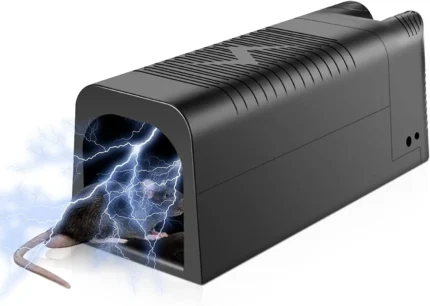 Mouse Traps Indoor for Home,Reusable Electric Humane Rat Trap with Upgraded Anti-Escape Design,Instantly Kill Rodent Zapper with Powerful Voltage,Effective Work for Mice in Living Room,Kitchen,Attic