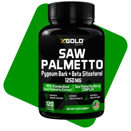 Ultra High Content Saw Palmetto for Men, 60 Capsules Prostate Support for Men Complex, DHT Blocker Hair Growth Vitamins