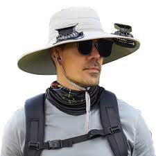 Solar fan hat