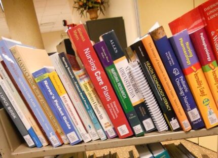 Nursing book shelf