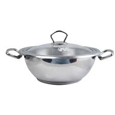Stainless steel wok