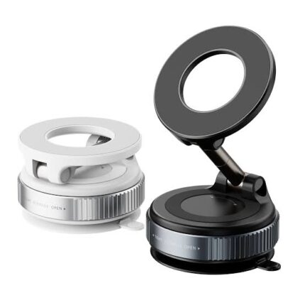 Vacuum magnet phone holder for car