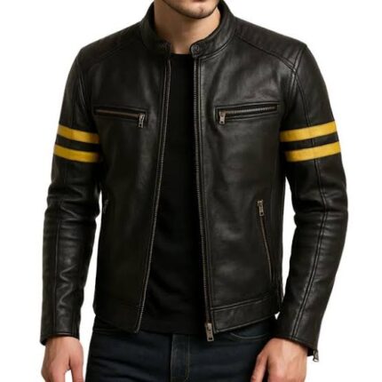 Mens Retro Cafe Racer Yellow