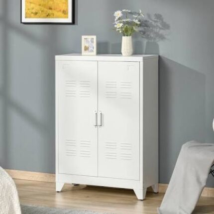 Metal storage cabinet