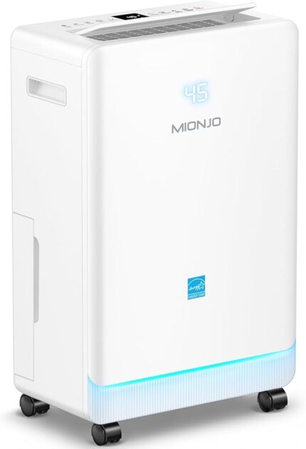 4500 Sq. Ft Dehumidifier for Basement Quilt Compressor Dehumidifiers for Home with Drain Hose, Energy Efficient, Intelligent Humidity Control, Dehumidifier for Bathroom, Bedroom, Office