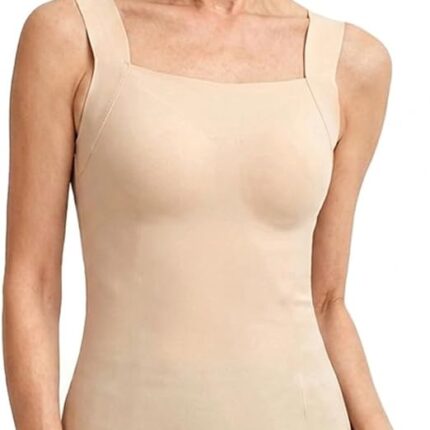 Maggie's Tanks with Built in Bra, Women's Square Neck Comfort Bra Tank Top, Seamless Wireless Support Cami Comfort