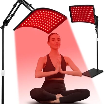Viconor Red Light Therapy for Face and Body, Red Infrared Light Therapy Lamp with Stand Led 660nm & 850nm Infrared Light Device for Body