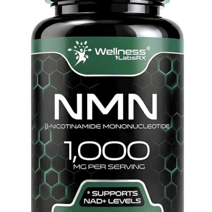 NMN Supplement 1000mg with Beta Nicotinamide Mononucleotide - NAD Support Formula for Cellular Energy, Healthy Aging, Vitality & Wellness – NAD Supplements for Women & Men - 120 Count