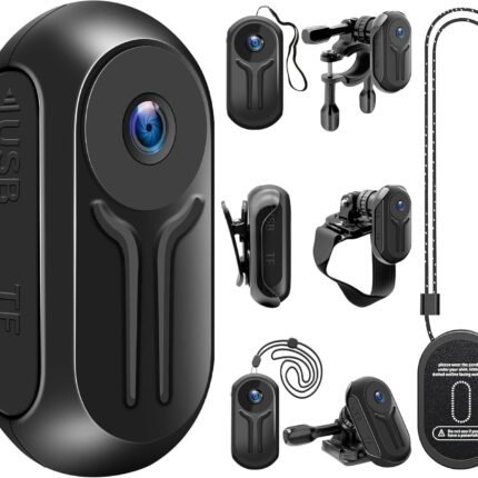 Mini Body Camera 1080P with Display Screen, Wearable Bodycam Action Cameras