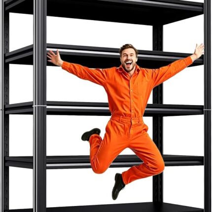 72''H 35''W Storage Shelves Garage Shelving,Adjustable Garage Shelves,Heavy Duty Metal Shelving, 5 Tier Utility Steel Shelf, Shelving Units and Storage Rack fo Kitchen Pantry Laundry