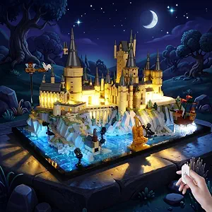 itemode Light Kit Compatible with Lego- 76419 Castle and Grounds, Upgraded for Harry Potter Hogwarts Building Set Lighting Accessories No Model((JUST Lights)