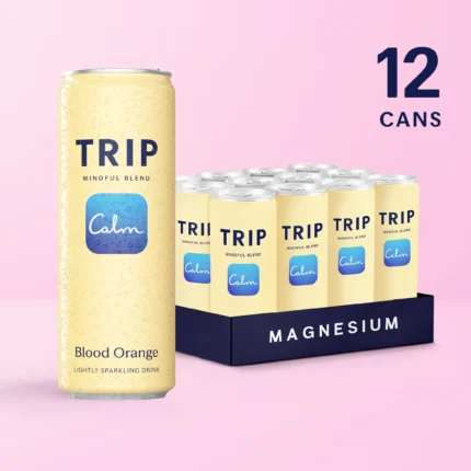 TRIP Calm Drink, Non-Alcoholic Adaptogen Mocktail Seltzer Blood Orange 12pk