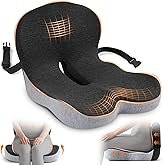 Ergonomic Seat Cushion,Lumbar Support for Office Chair, Memory Foam Chair Cushion for Car Seat,Long Sitting Comfort & Posture Support