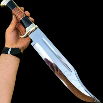 SHINY CRAFTS®- Collectible Bowie Knife – Crocodile Style Gift for Him, Great for Camping, Display, and Knife Enthusiasts (OMG-HK-19)