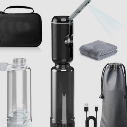 Portable Bidet for Travel, Rechargeable Waterproof Sprayer, Black